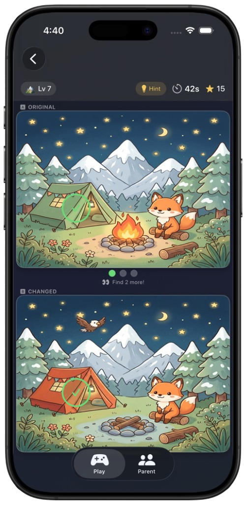 Coloring Rocket and Spot the Difference